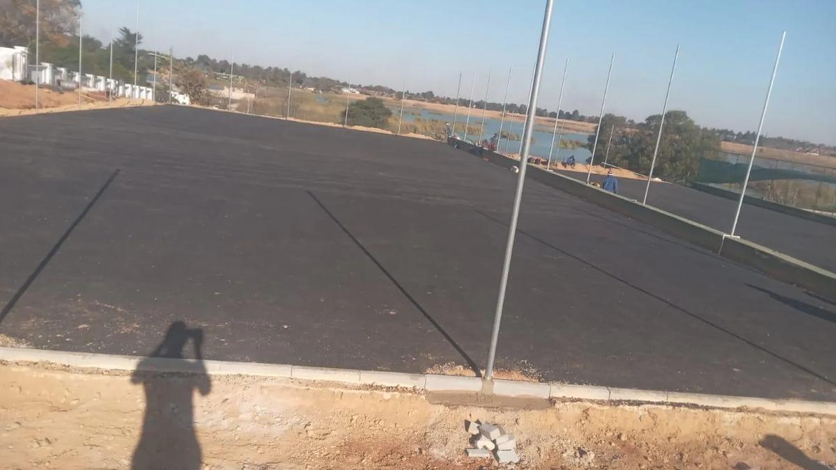 Tennis Court Construction project photograph